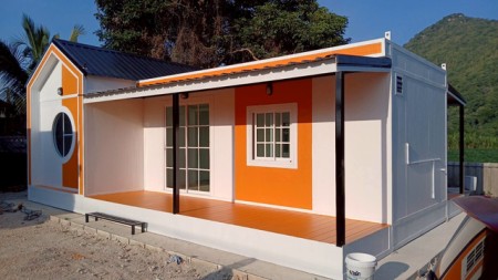 บ้าน ขาย ทำโฮมออฟฟิศ น็อคดาวน์ บ้านพักคนงาน เหมาะสำหรับบ้านพักอาศัย บ้านสวนรีสอร์ท